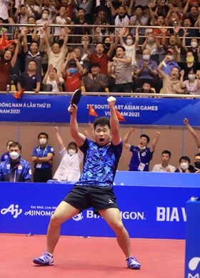 Nguyễn Đức Tuân giành HCV đơn nam môn Bóng bàn