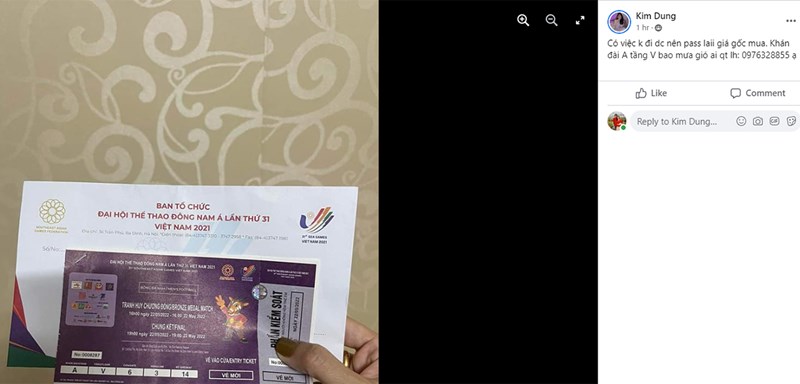 Trời mưa, vé chung kết bóng đá nam SEA Games 31 hạ nhiệt hình ảnh 3 Chú thích ảnh