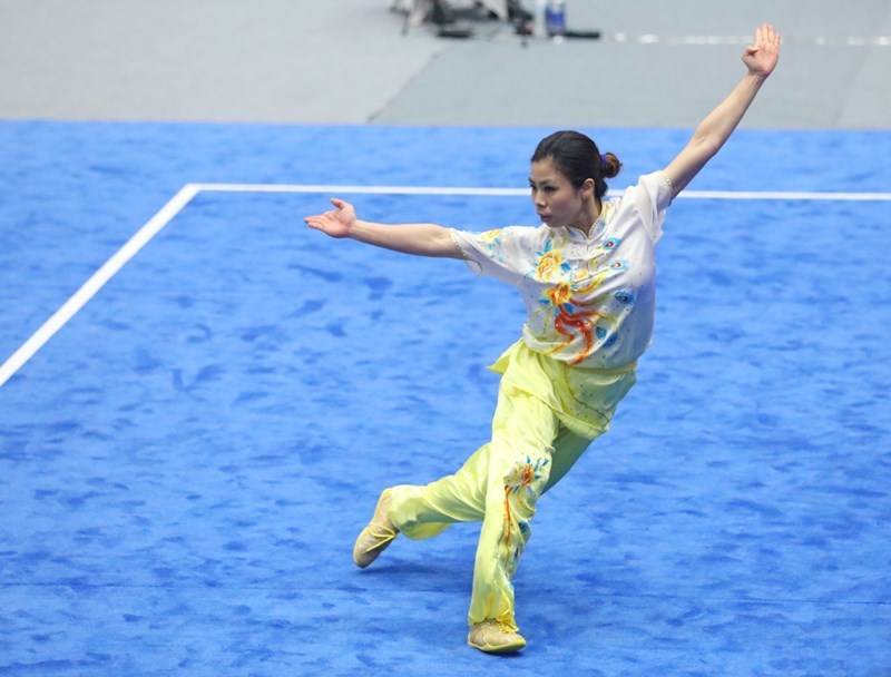 SEA Games 31: Vietnam’s wushu athlete claims another gold hinh anh 1