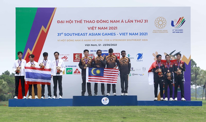 SEA Games 31: Thailand, Malaysia top golf individual, team events hinh anh 1