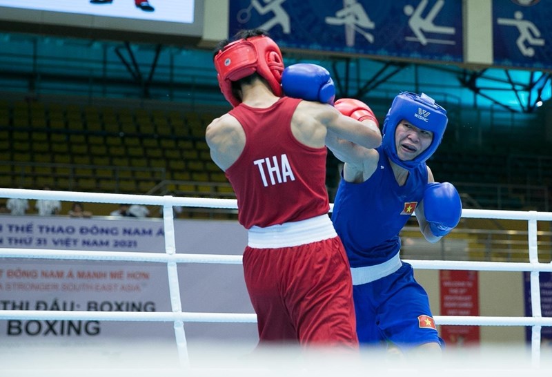 Thailand takes lead in SEA Games 31 boxing hinh anh 1